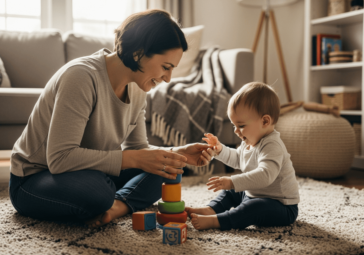 Building skills through parent-child play.